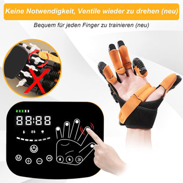 EMFOCU Aktualisierte Reha-Roboter-Handschuhe, Reha-Ausrüstung für Schlaganfall-Hand, Finger-Reha-Handschuh, Reha-Handschuh für Hemiplegie, Hand-Schlaganfall-Ausrüstung, Reha-Roboter-Handschuh.