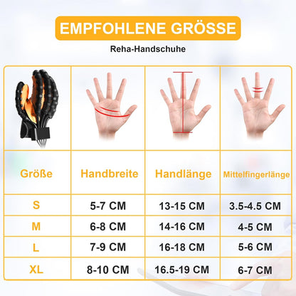 EMFOCU Aktualisierte Reha-Roboter-Handschuhe, Reha-Ausrüstung für Schlaganfall-Hand, Finger-Reha-Handschuh, Reha-Handschuh für Hemiplegie, Hand-Schlaganfall-Ausrüstung, Reha-Roboter-Handschuh.