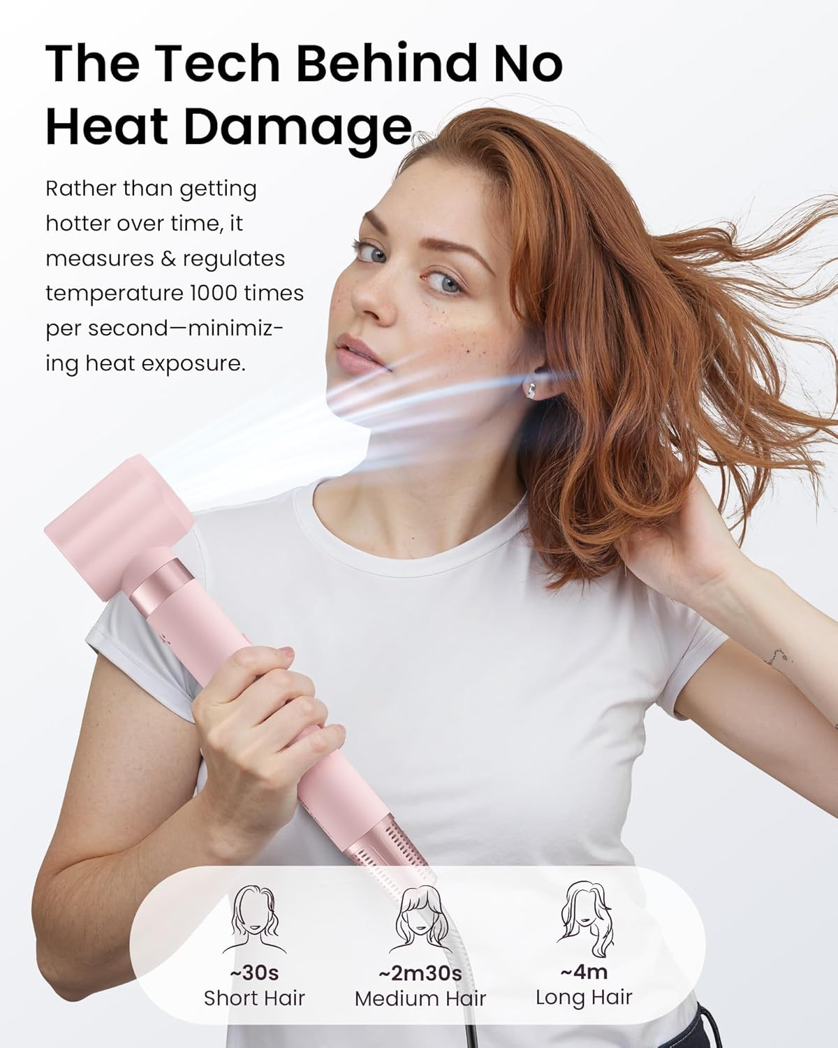 MESCOMB 5 in 1 Hairstyler Set, 110.000 U/min High-Speed Airstyler mit Ionen Haartrockner, Auto-Wrap Lockenstab & Volumenbürste, für tägliches Styling & Reisen (inkl. Tasche), Geschenk für Frauen