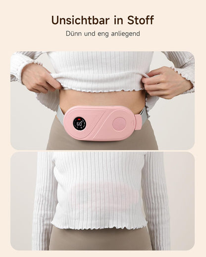 ALLJOY Perioden Heizkissen Kabellos-3 Wärme & 3 Vibrationsmodi, Elektrisches Heizkissen für Periodenkrämpfe für Frauen, Mädchen