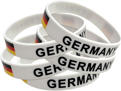 24x Deutschland silikon armbänder Kette Germany Souvenir Robuste Armband Mit Deutschland-flagge