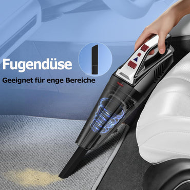 Hihhy Handsäge, 9000Pa Handsäge Akku mit LED-Licht, 120W Kabelentlader Handsäge für Auto, Haushalt, Tierhaare