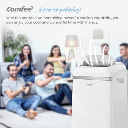 Comfee Mobiles Klimagerät PAC 12000, 12000 BTU 3,5kW, Kühlen&Ventilieren&Entfeuchten, Raumgröße bis 117m³(43㎡), Mobile Klimaanlage mit Abluftschlauch
