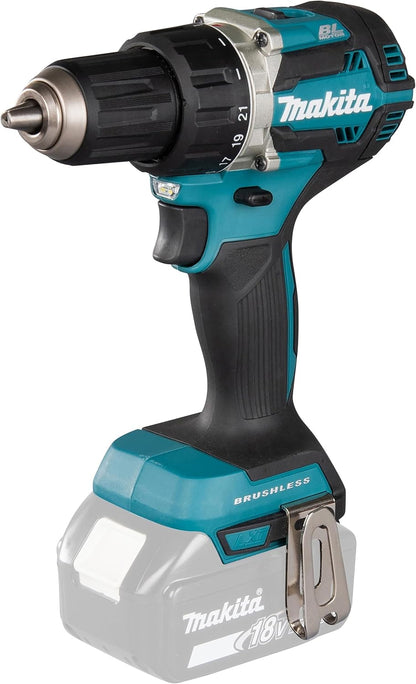 Makita DDF484 Akku Bohrschrauber 18 V (ohne Akku, ohne Ladegerät), Blau, Silber