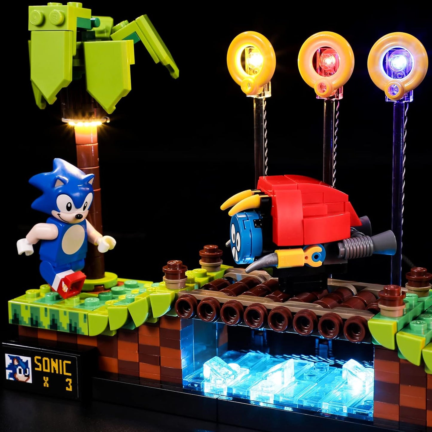 BRIKSMAX 21331 Led Beleuchtungsset für LEGO Sonic The Hedgehog-Green Hill Zone - Compatible with Lego Ideas Bausteinen Modell - Ohne Lego Set