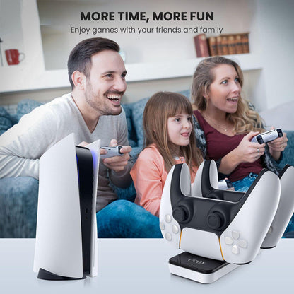 CIPON Ladestation kompatibel mit PS5-Controller, abnehmbares USB-Typ-C-Schnellladen