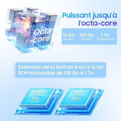 Smartphone Blackview Color 8 16 Go RAM + 128 Go Jack-Bleu