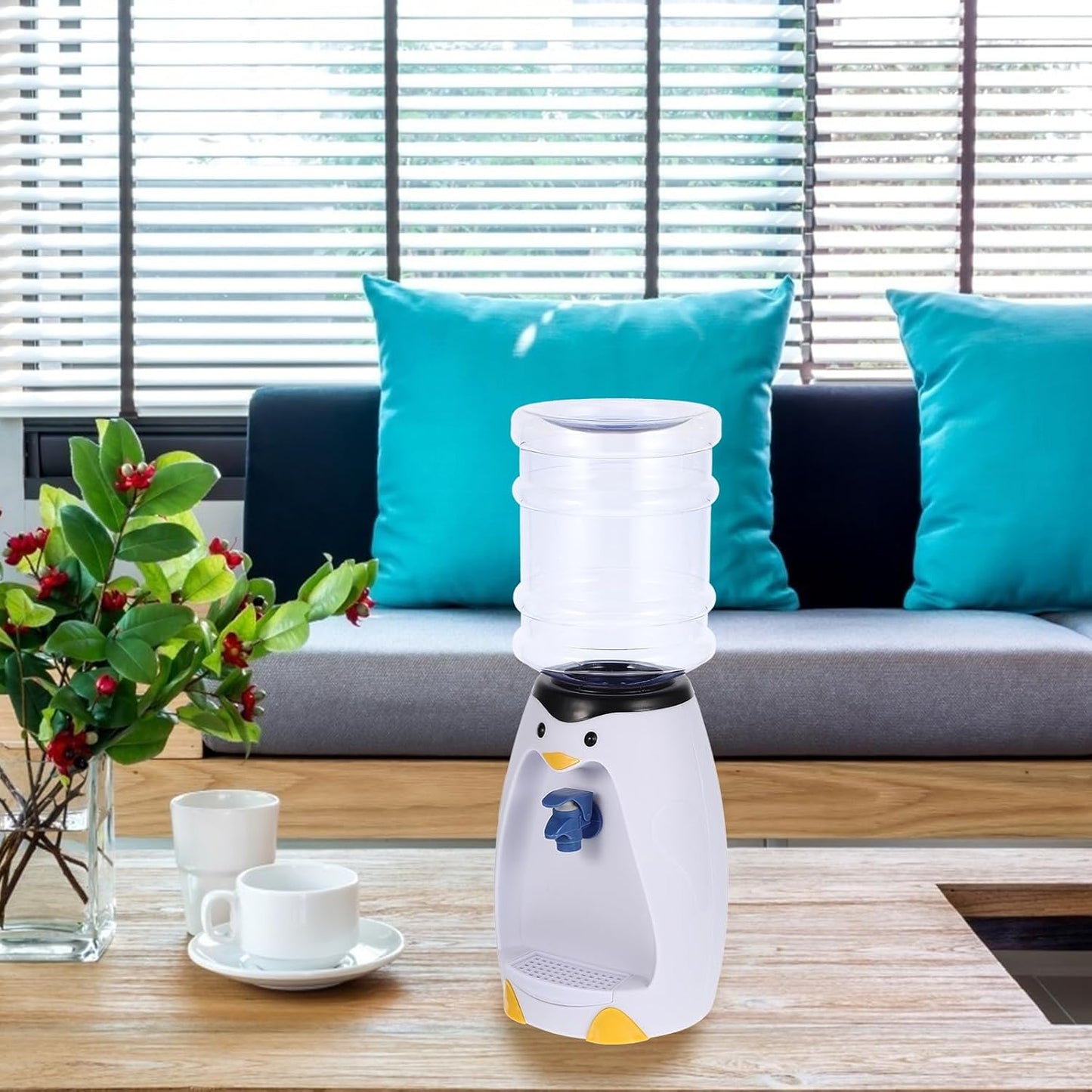 ABOOFAN 1Stk Wasserspender Handwasserpumpe Mini-Trinkspender Wasserkocher Wasserkessel Wasserkühler für zu Hause Getränkeautomat im Pinguin-Design klein Wasserflasche Büro
