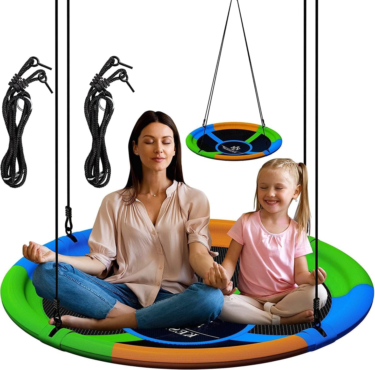 Interrupteur nid d'oiseau KESSER®, tout-terrain, réglable, diamètre 60 cm, capacité de charge jusqu'à 200 kg, pour dormir et les enfants, pour boire et conduire, plus grand