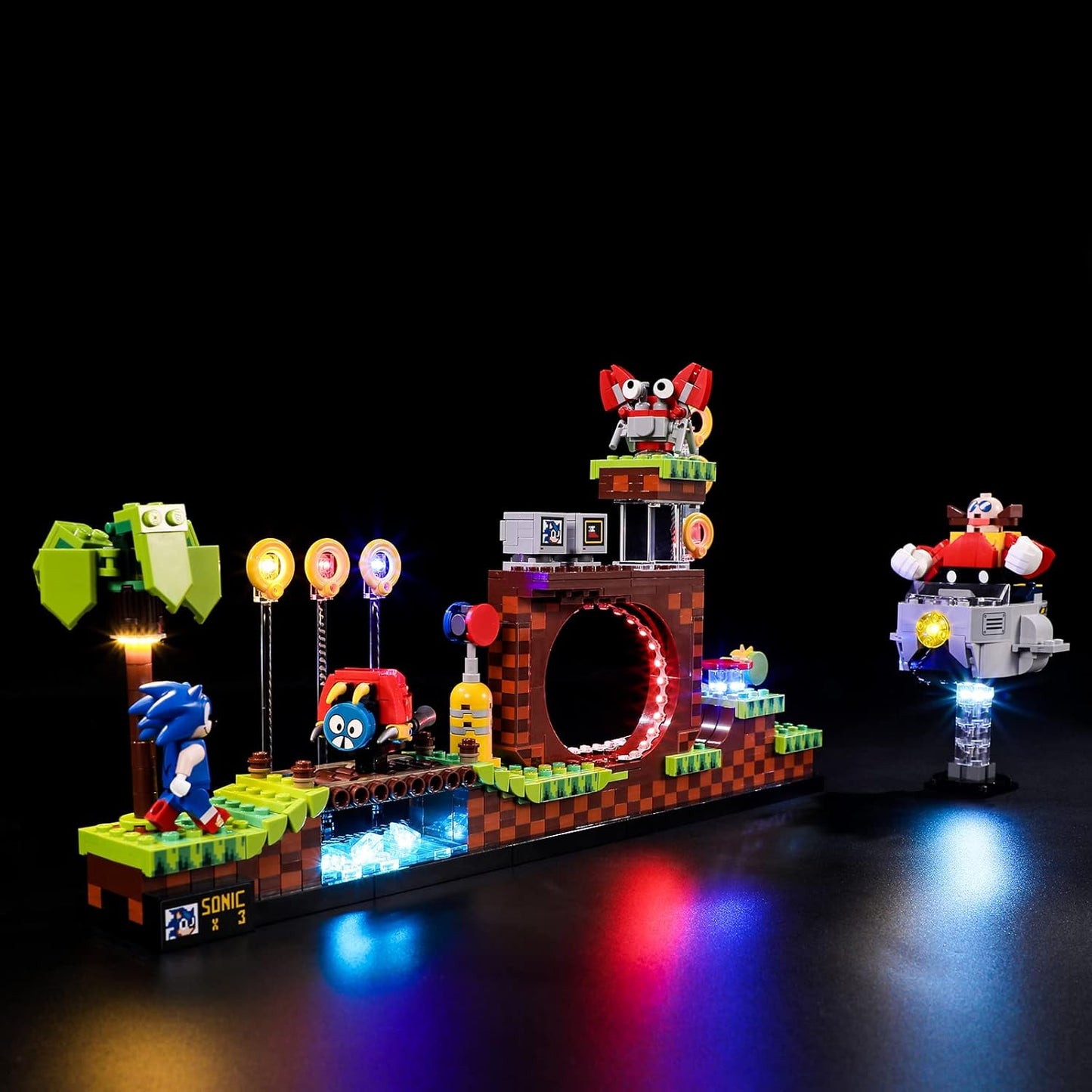 BRIKSMAX 21331 Led Beleuchtungsset für LEGO Sonic The Hedgehog-Green Hill Zone - Compatible with Lego Ideas Bausteinen Modell - Ohne Lego Set