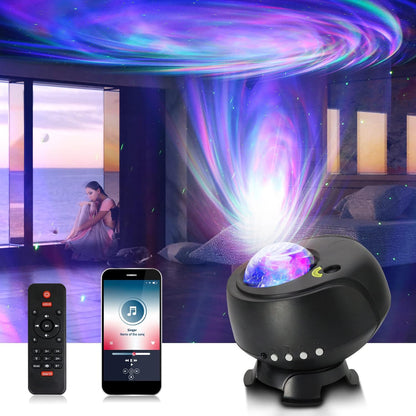 Projecteur arrière + projecteur Aurora, projecteur de veilleuse Galaxie 2 en 1, minuterie intégrée, haut-parleur Bluetooth, éclairage intégré, projecteur de lumière pour enfants, enfants, adolescents, enfants, enfants, filles, décoration intérieure