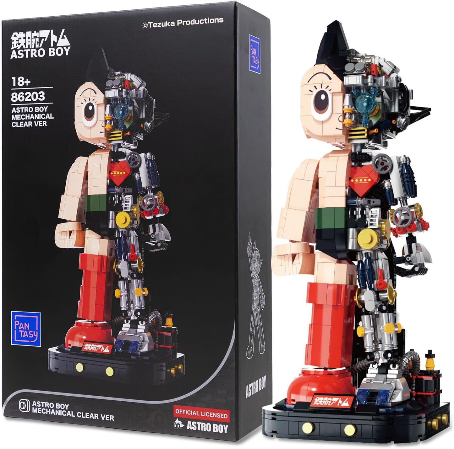 PANTASY Astro Boy Roboter-Bausatz 32 cm Klemmbaustein 1258 Teile