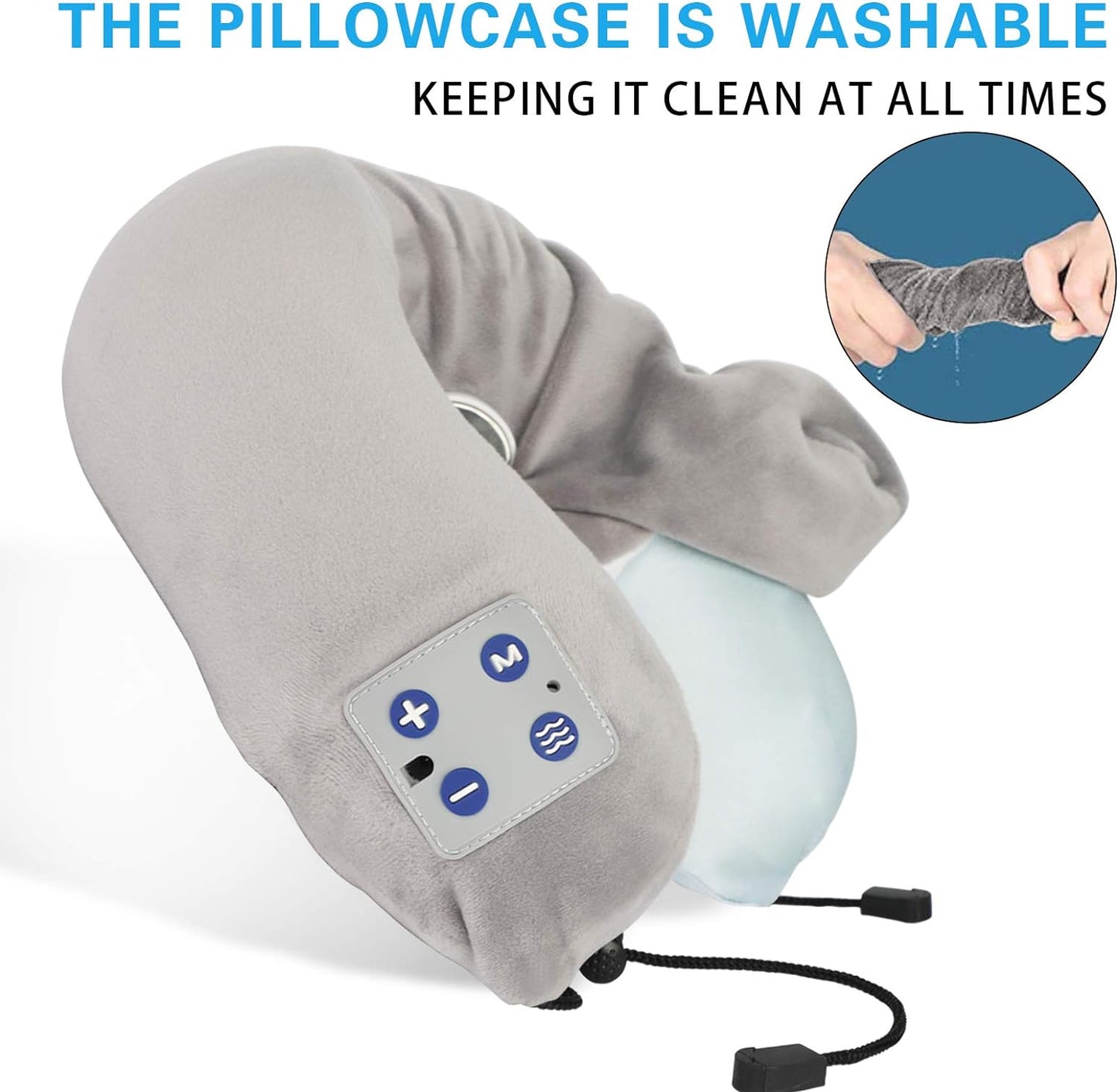 Appareil de massage du corps, BOMBOMDA Appareil de massage du corps intelligent avec fonction chauffante, appareil de massage électrique TENS-Puls – 9 modes, 15 intensités, utilisation à la maison, au bureau, en plein air, en voiture