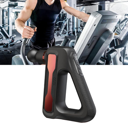 Percussion Muskelmassagegerät, 32 Vibrationsmodi, reduziert Schmerzen, 8 Köpfe, Muskelmassagegerät, geräuscharm, LCD-Display für Beine (rot)