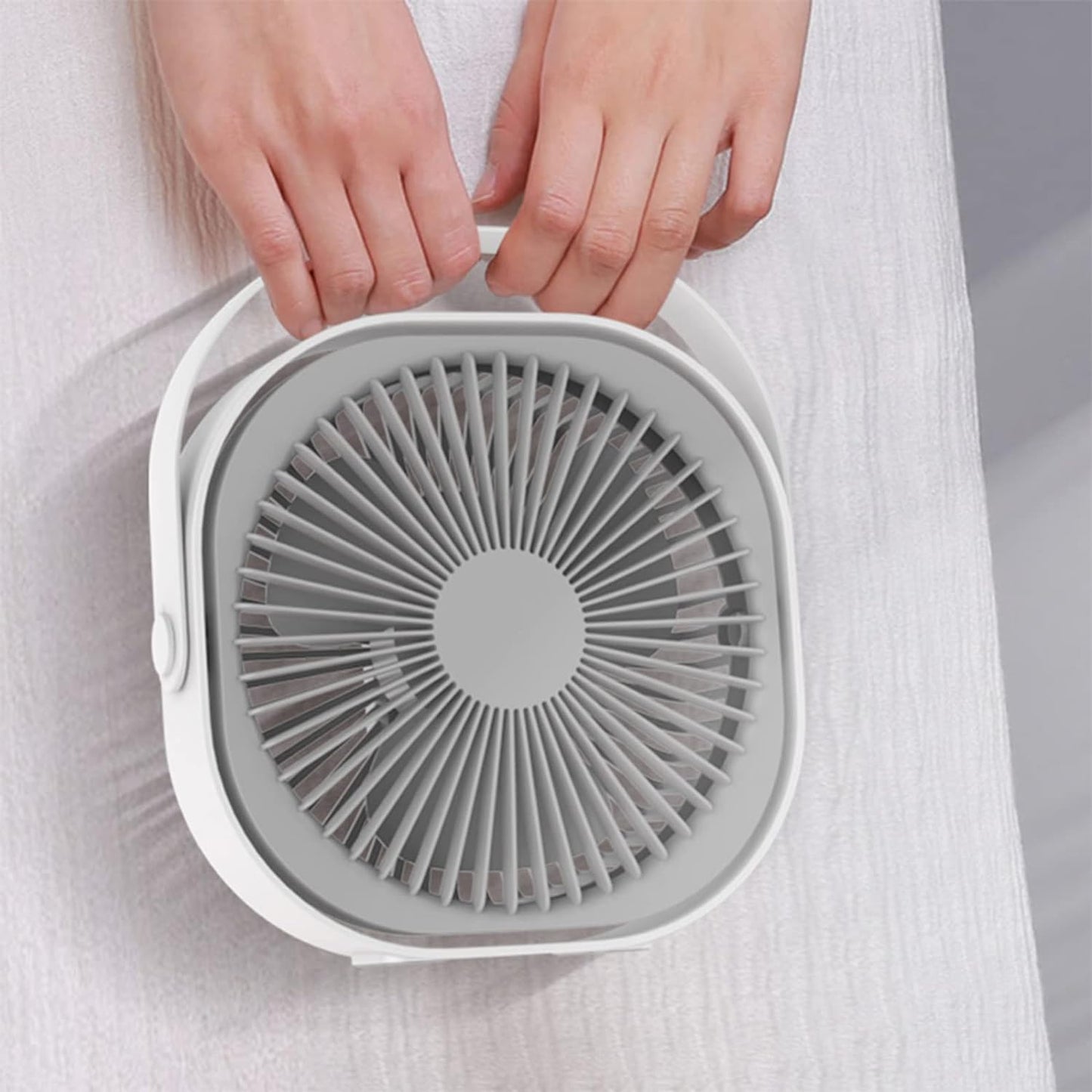 BENMA sehen Schreibtischfan, USB-Tischfan, 8 Zoll, 3 Geschwindigkeiten, geschloser Ventilator mit kontinuierlicher Geschwindigkeit, USB-betrieben, strong Wind, leiser Betrieb for Home-Office-Schlafzimmer