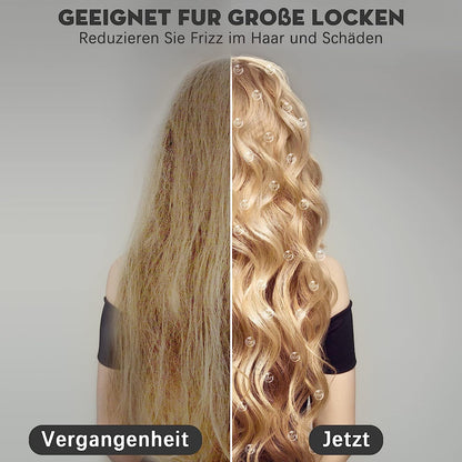 Lockenstab Große und Kleine Locken Set6 in 1 Mit Verschiedenen Aufsätzen Antistatische Keramik Turma