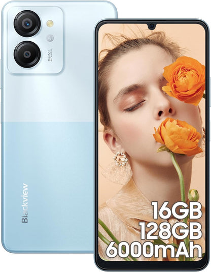 Smartphone Blackview Color 8 16 Go RAM + 128 Go Jack-Bleu