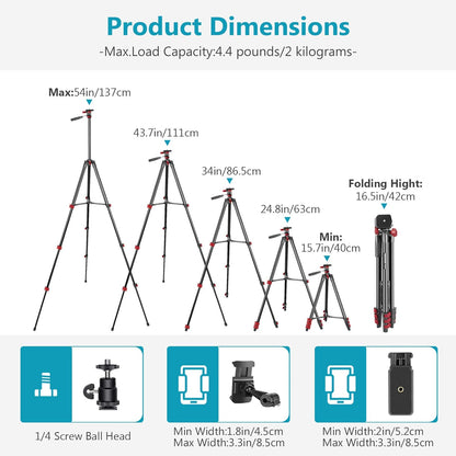 Neewer Anneau Lumineux LED 25,4 cm, Anneau Lumineux Selfie avec Support Statique, 3 Modes d'Éclairage, Anneau Lumineux à Intensité Variable avec Support Statique de 137,2 cm et Support Téléphone pour Streaming en Direct, Maquillage, Blog Vidéo YouTube