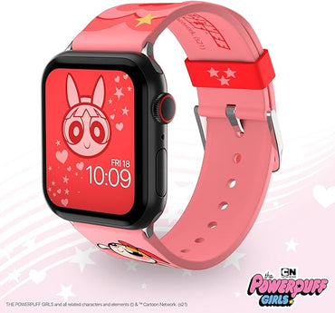 Powerpuff Mädchen Smartwatch Band – Offiziell lizenziert, kompatibel mit der Größe und Serie der Apple Watch (nicht im Lieferumfang enthalten)