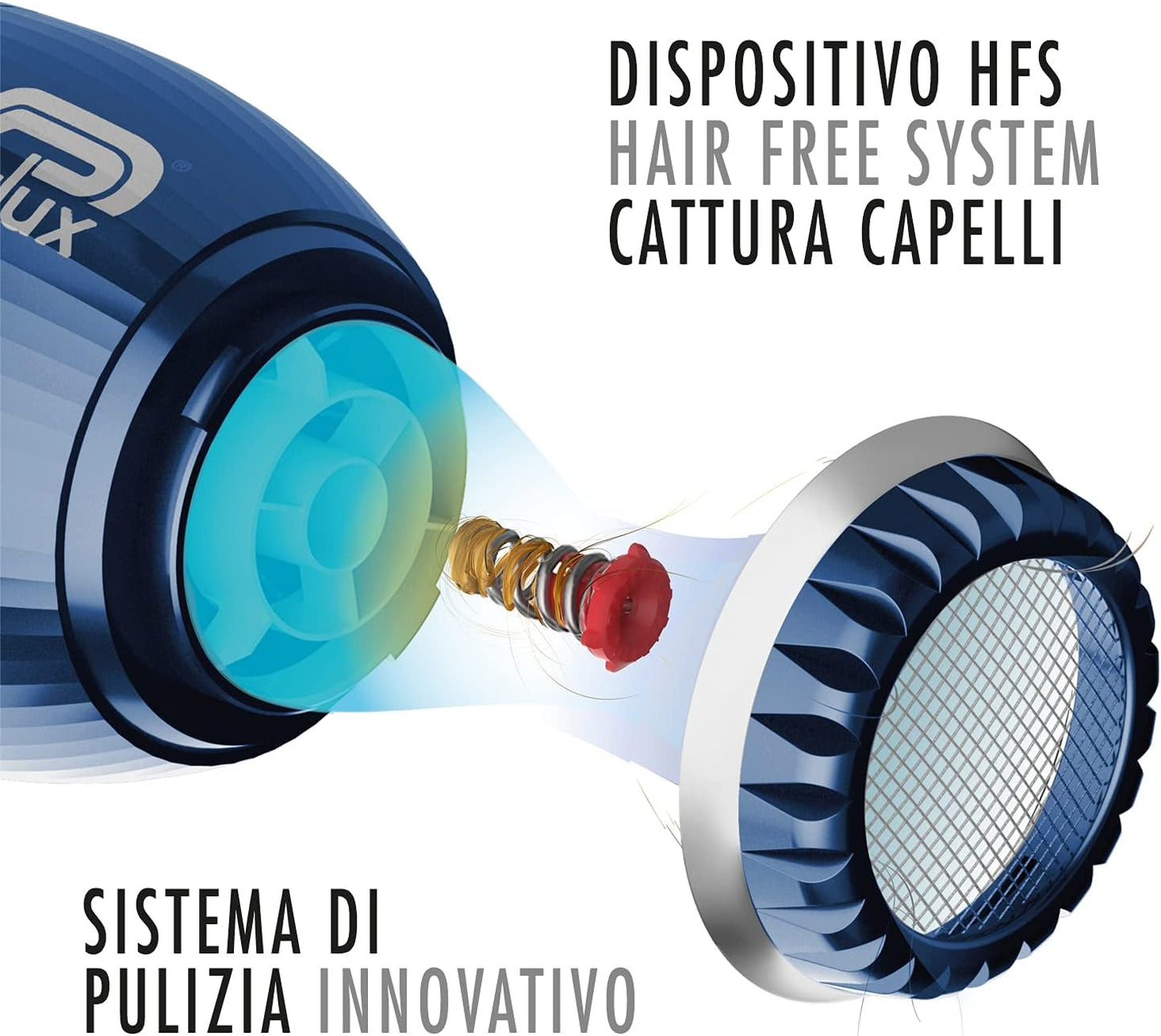 Parlux Alyon Haartrockner & Diffusor 2250 W Nachtblau. Leichter, langlebiger Profi-Haartrockner mit Luftionisierer-Technologie. Temperaturen und Magic Sense Diffusor