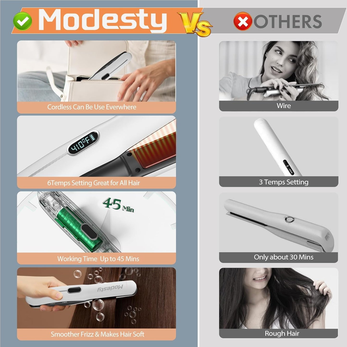 Modesty cordless hair 2in1