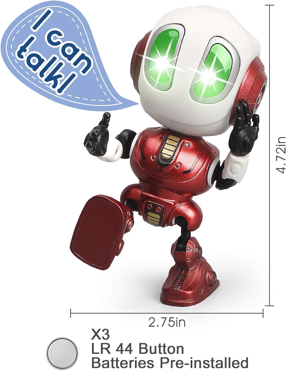 HOOGAR Roboterspielzeug für Kinder im Alter von 3 4 5 6 7 8+ Jahren, Jungen und Mädchen, Geburtstagsgeschenke für Kinder