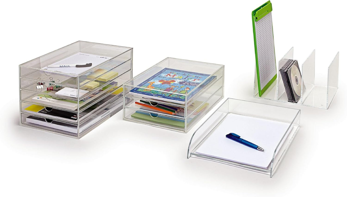 MAUL Acryl Katalog-Stehsammler glasklar 3-Fächer