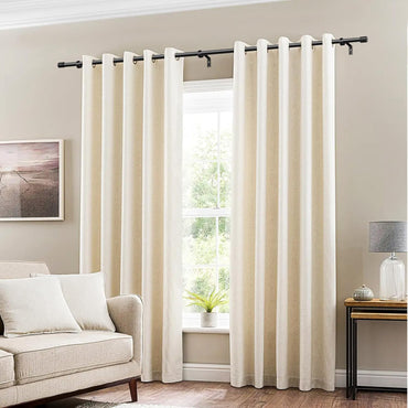 Gardinenstange Schwarz 76-228 cm Vorhangstange Ausziehbar 19 mm Durchmesser für Schlafzimmer, Wohnzimmer oder Küche von GEEBOBO