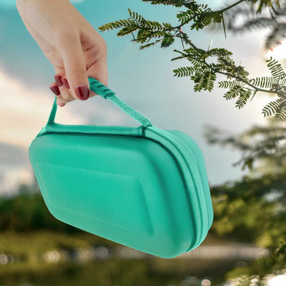 Orzly Hülle für Nintendo Switch Lite, Deluxe-Festtasche mit Reißverschluss aus robustem, stoßfestem Material für Nintendo Switch Lite-Konsole und Zubehör – Türkisblau