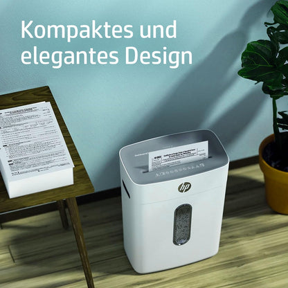 HP OneShred 8CC Aktenvernichter P-4 Security Kreuzschnitt 8 Blatt 2801 Partikelenschnitt