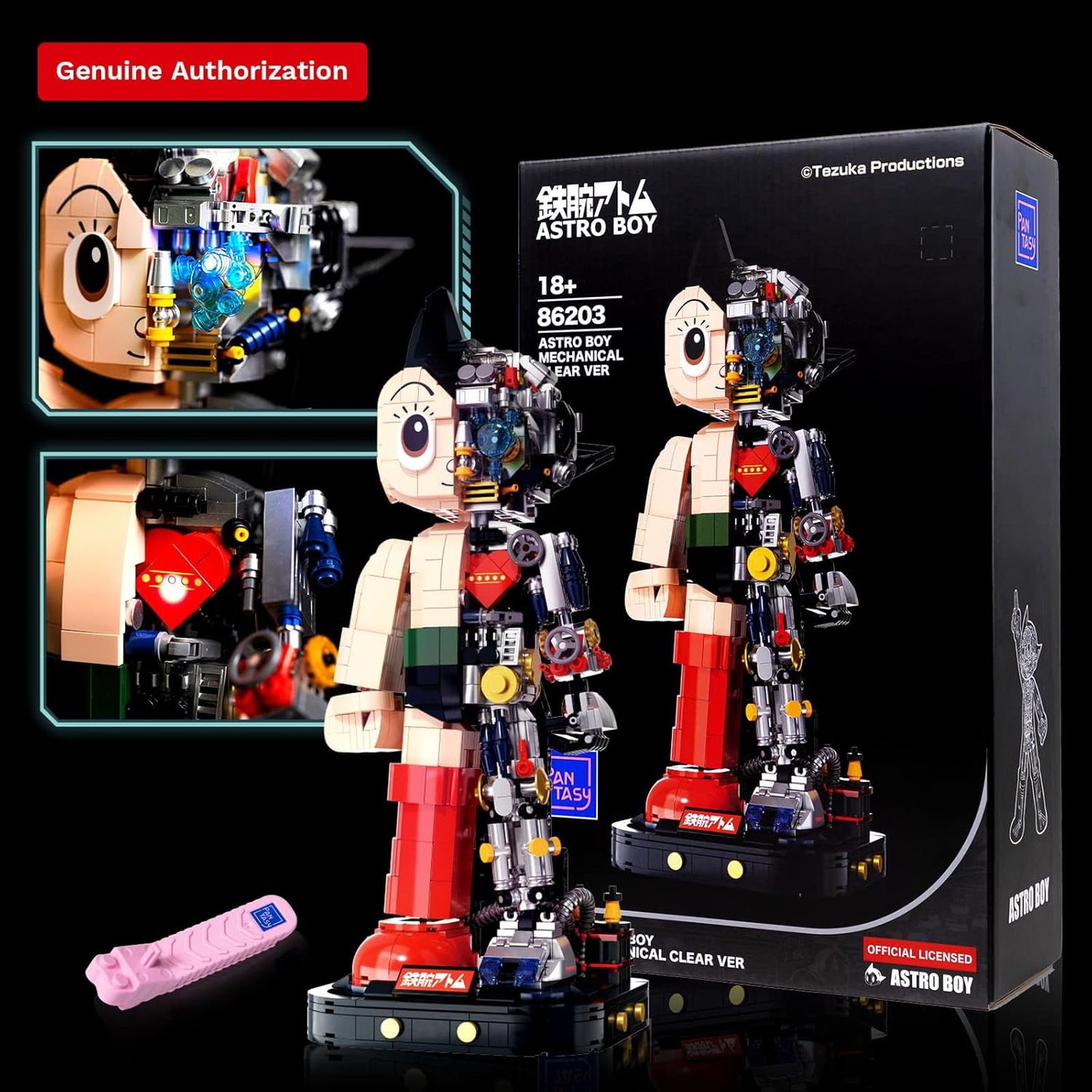 PANTASY Astro Boy Roboter-Bausatz 32 cm Klemmbaustein 1258 Teile