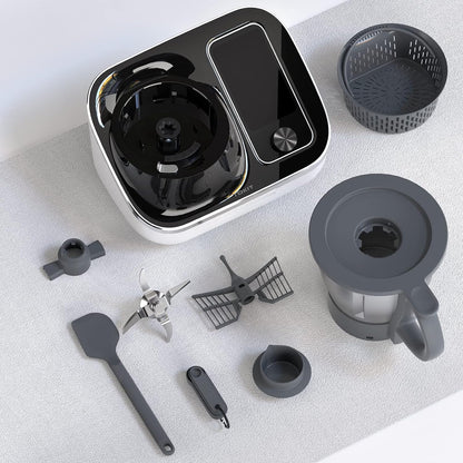 TOKIT Omni Cook Robot Robot de cuisine tout-en-1 avec 21 fonctions de cuisson, écran tactile intégré de 18 cm, Rezepten fonctionnel, Vorreinigung, Mahlen, Entsaften, Mixen, Wiegen, Sous Vide, Eiscrushen et plus encore