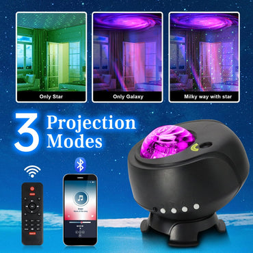 Projecteur arrière + projecteur Aurora, projecteur de veilleuse Galaxie 2 en 1, minuterie intégrée, haut-parleur Bluetooth, éclairage intégré, projecteur de lumière pour enfants, enfants, adolescents, enfants, enfants, filles, décoration intérieure