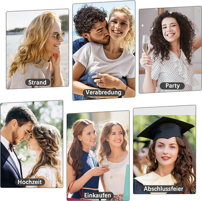 Lockenstab Große und Kleine Locken Set6 in 1 Mit Verschiedenen Aufsätzen Antistatische Keramik Turma