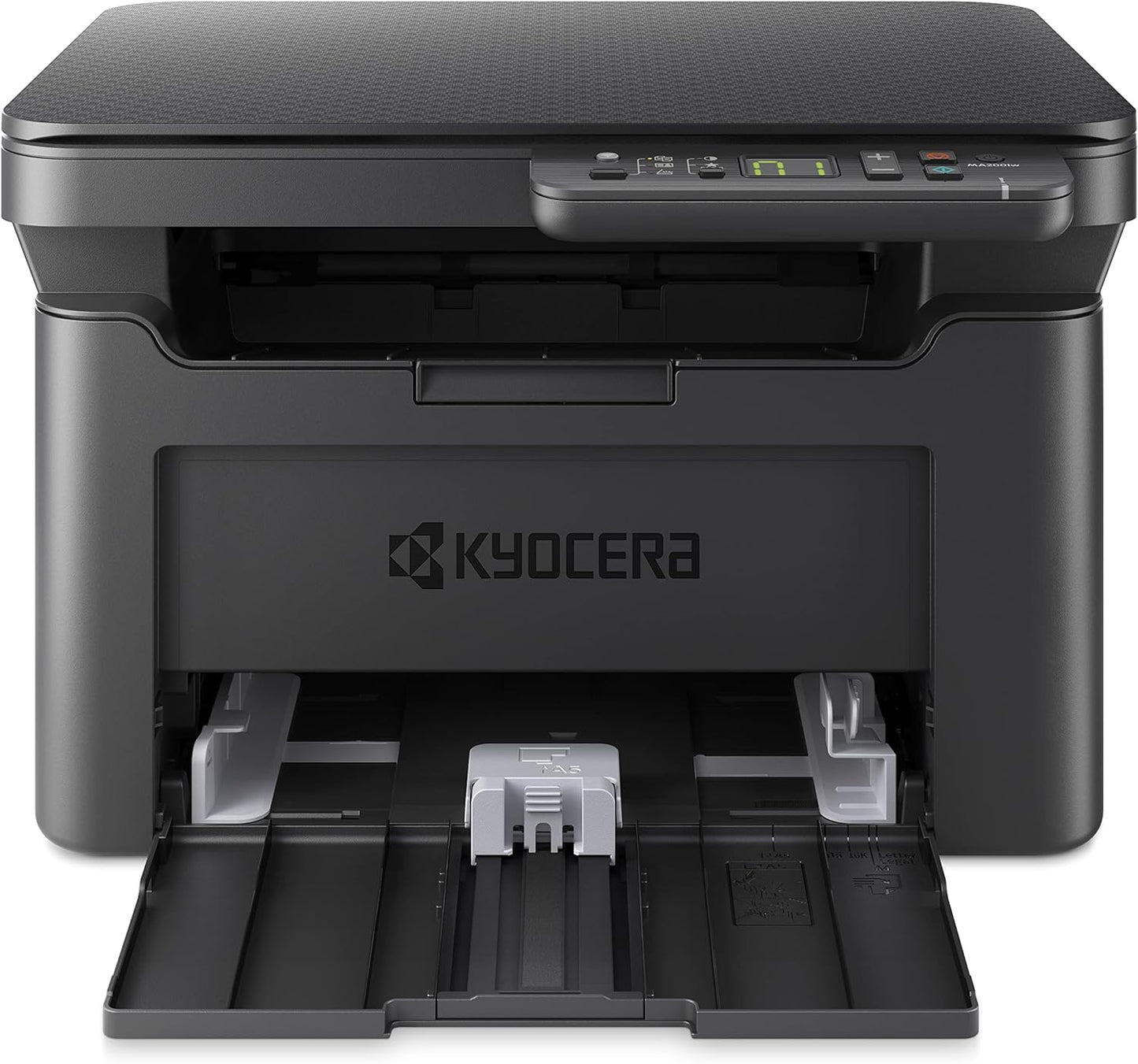 Imprimante laser multifonction Kyocera MA2001w WLan 3-en-1 Utilisé : Drucker Scanner Kopierer. 20 pages A4 par minute. USB 2.0, 1 200 ppp, fonction de numérisation non compatible avec Apple IOS