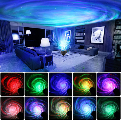 Projecteur arrière + projecteur Aurora, projecteur de veilleuse Galaxie 2 en 1, minuterie intégrée, haut-parleur Bluetooth, éclairage intégré, projecteur de lumière pour enfants, enfants, adolescents, enfants, enfants, filles, décoration intérieure