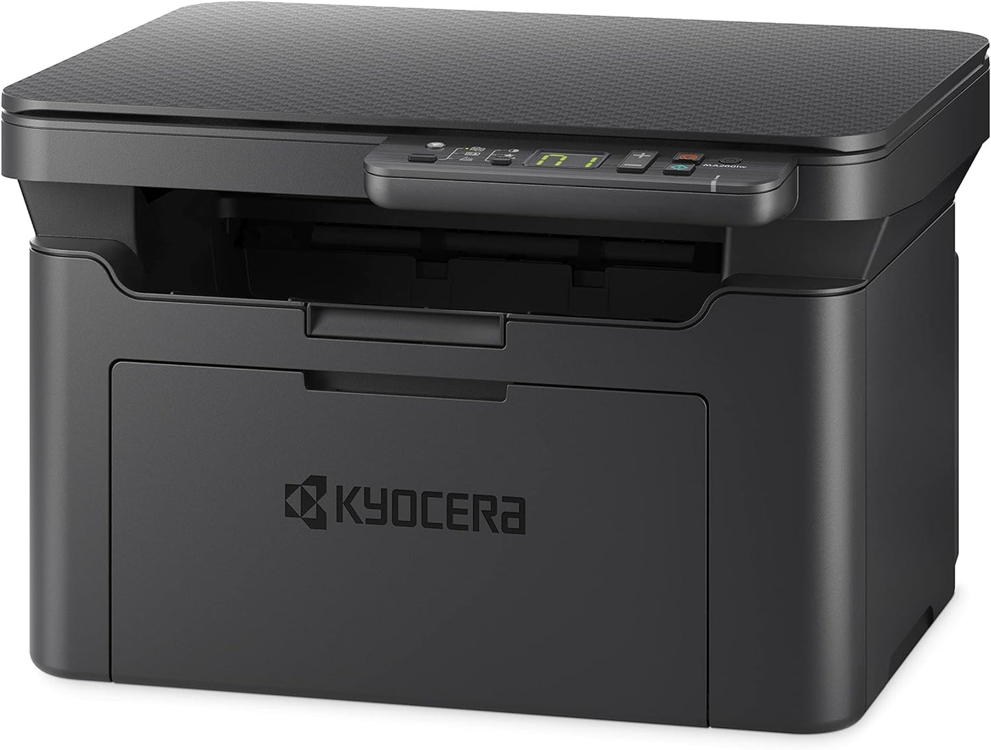 Imprimante laser multifonction Kyocera MA2001w WLan 3-en-1 Utilisé : Drucker Scanner Kopierer. 20 pages A4 par minute. USB 2.0, 1 200 ppp, fonction de numérisation non compatible avec Apple IOS