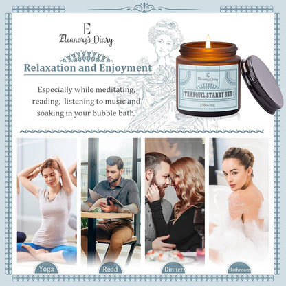 Eleanore's Diary Duftkerzen Set Geschenkset,, Natürliches Sojawachs Handgemachte (4 in pack)