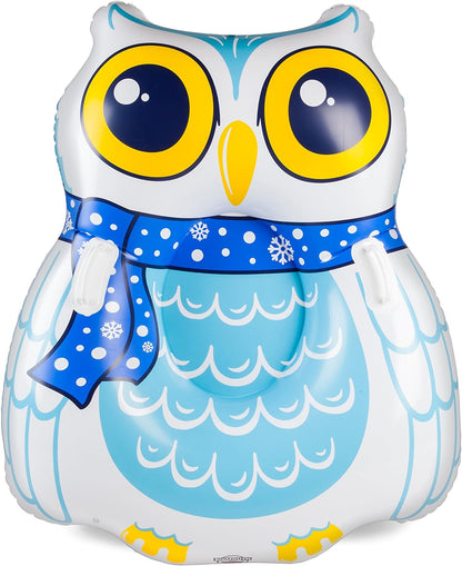 BigMouth Inc. Aufblasbarer Schneeeulen-Schneeschlauch mit leicht zu greifenden Griffen aus strapazierfähigem Vinyl mit verschweißten Nähten | Über 4 Fuß lang | Ein tolles Geschenk | 121 cm x 99 cm x 35 cm