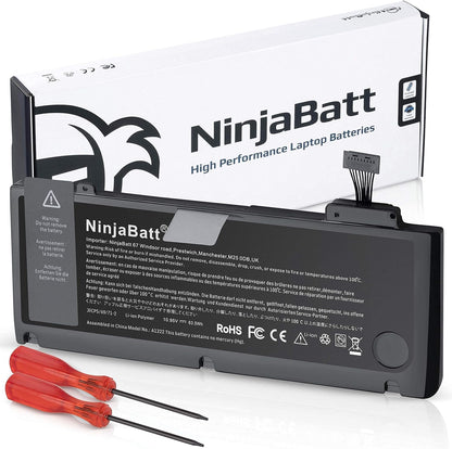 Batterie NinjaBatt A1322 A1278 pour MacBook Pro 13 pouces (mi-2012, 2010, 2009, Happy Hour, fin 2011) – longue durée de vie [63,5 Wh/10,95 V]