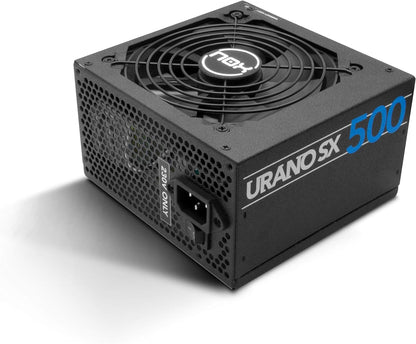 Nox Urano SX 500 - NXURSX500 Netzteil 500 W, Green Power Efficiency, 120 mm Lüfter mit Kugellagersystem, kompatibel mit Intel PFC, Schwarz
