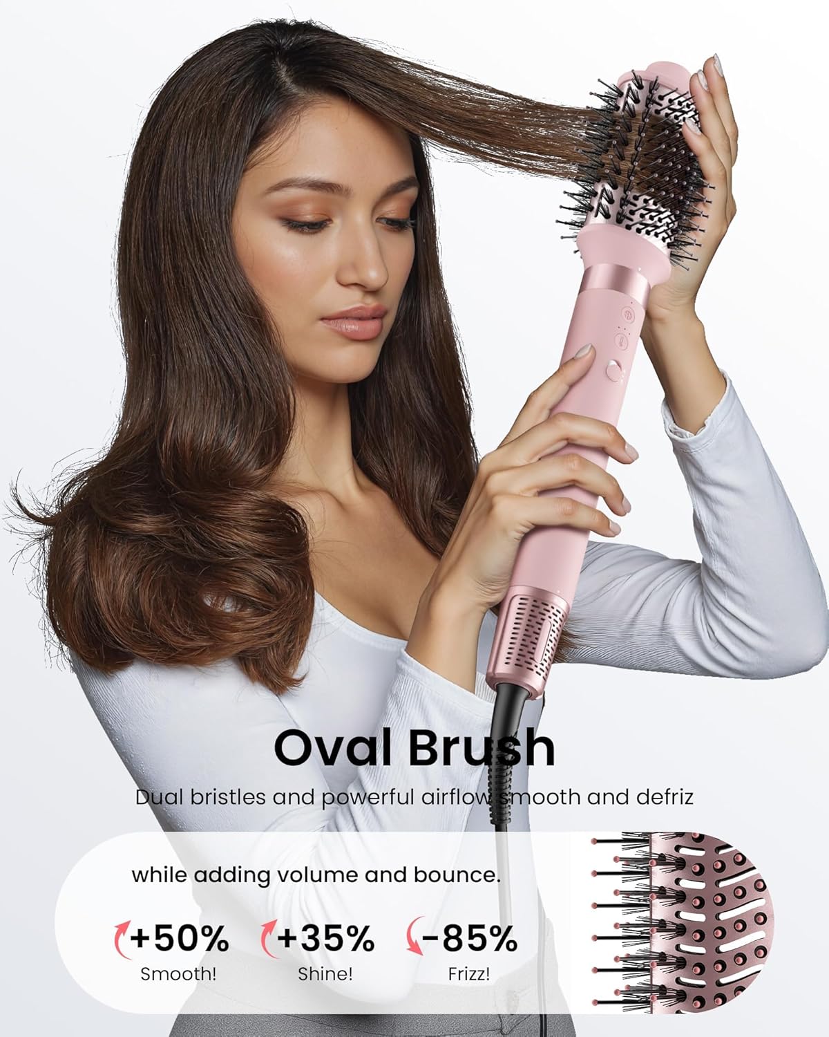 MESCOMB 5 in 1 Hairstyler Set, 110.000 U/min High-Speed Airstyler mit Ionen Haartrockner, Auto-Wrap Lockenstab & Volumenbürste, für tägliches Styling & Reisen (inkl. Tasche), Geschenk für Frauen