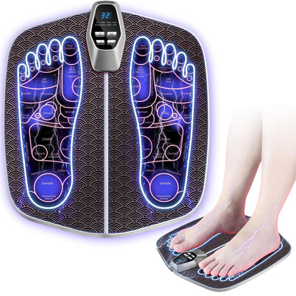 LOZLTX Neue Technik-Intelligente Impuls EMS-Fußmassagegerät【Mikrostrom-Nano-Penetration TENS/EMS-Dualmodus】Fußmassagegerät【Null-Verzögerungsreaktion-TÜV Rheinland-zertifiziert】Durchblutungsstimulator