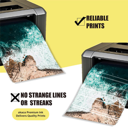 akaca 4 Pcs 903XL Druckerpatronen Kompatibel mit HP 903 903XL Patronen (1 Schwarz, 1 Cyan, 1 Magenta, 1 Gelb), für HP Officejet 6950, OfficeJet Pro 6960, 6970