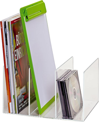 MAUL Acryl Katalog-Stehsammler glasklar 3-Fächer