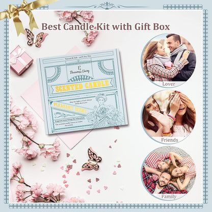 Eleanore's Diary Duftkerzen Set Geschenkset,, Natürliches Sojawachs Handgemachte (4 in pack)