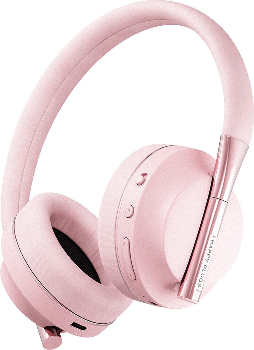 Happy Plugs - Play Wireless Headphones Over-Ear Kopfhörer 85dB Kabellos Bluetooth Kopfhörer Rosegold