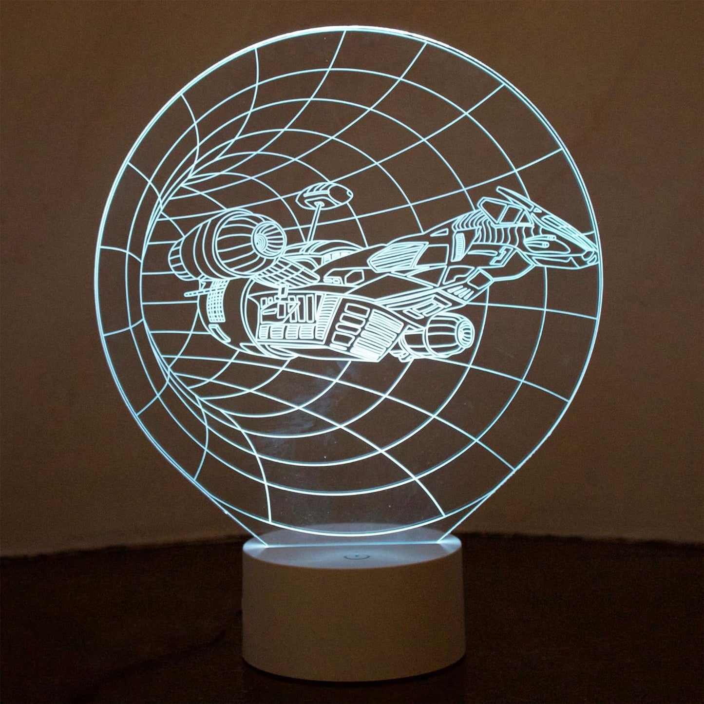 Spaceship lamp 3D, Optische Täuschung 3D-Raumschiff-Lampe