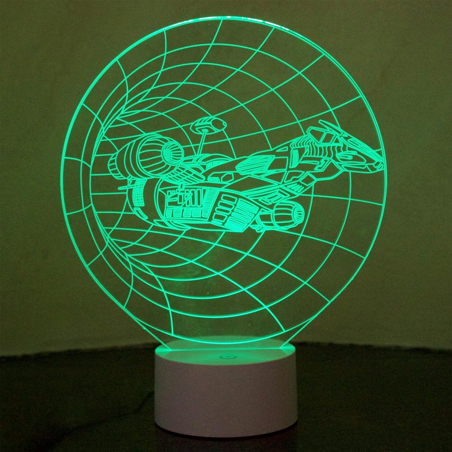 Spaceship lamp 3D, Optische Täuschung 3D-Raumschiff-Lampe