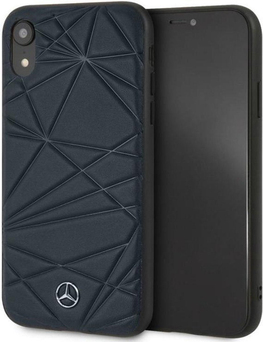 CG Mobile Mercedes Twister Hartleder iPhone XR Coque – Bleu